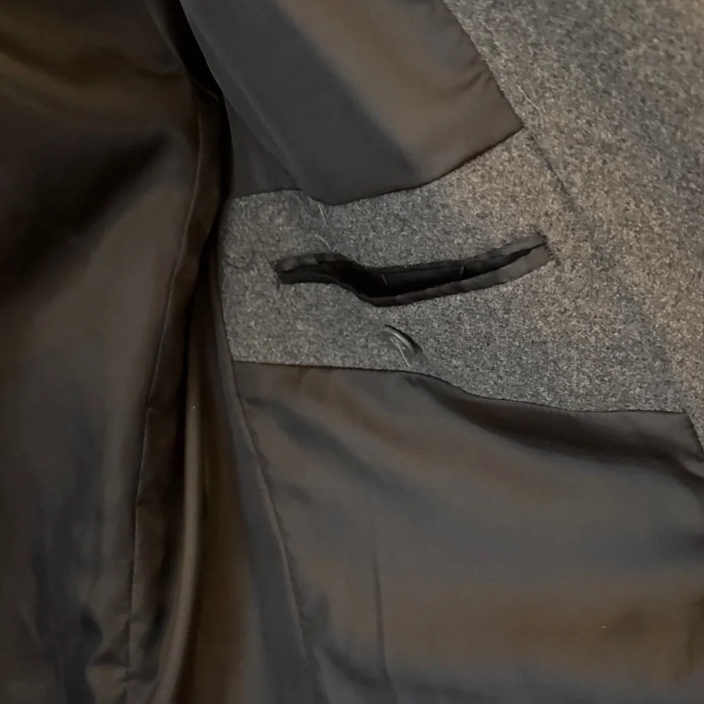 Express Men's Charcoal Trench Coat